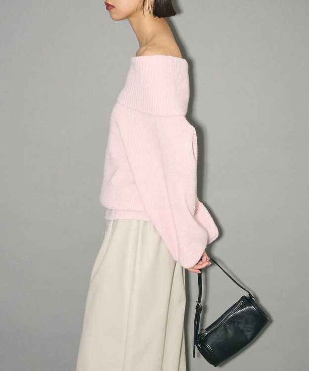 Green Parks オフショルダーニット Pink