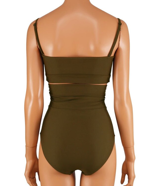 San-ai Resort（三愛水着楽園） オフショルダートップス付き3点セット水着　9M　【San-ai Resort（サンアイリゾート）】 ブラウン