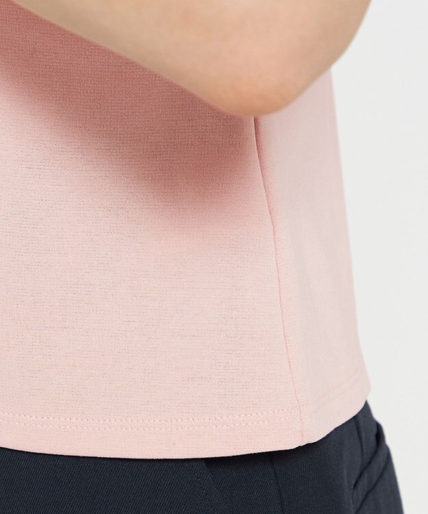 uncrave 【接触冷感・UVカット】ダブルフェイスジャージー 2WAYブラウス（uncrave STANDARD） ピンク