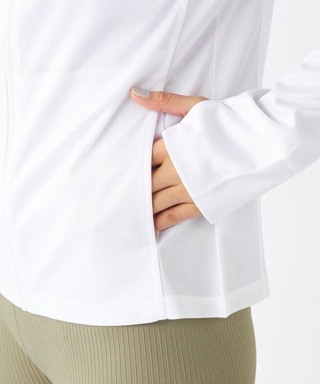 OP／FILA 【MC SPORTS】UVメッシュジャケット ホワイト