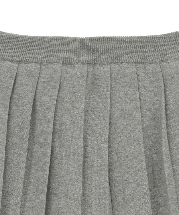 earth music&ecology ニットプリーツスカート Gray