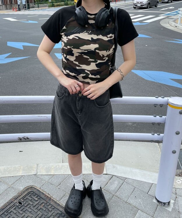 WEGO パイピングラグランT ブラックその他