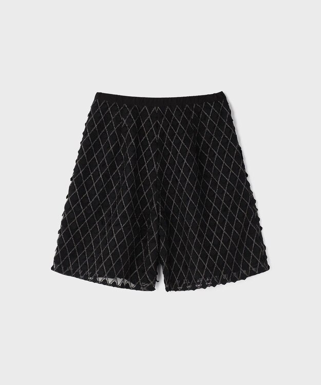 GRACE CONTINENTAL モチーフチュールパンツ ブラック