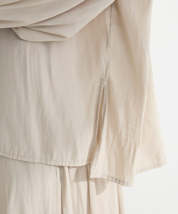 Green Parks サラフレブラウス（無地） Beige