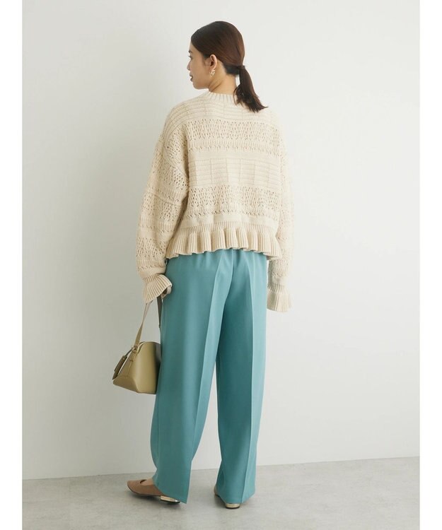 Green Parks ・Ｐｅｔｉｔ　Ｆｌｅｕｒ　センタープレスカラーパンツ Blue