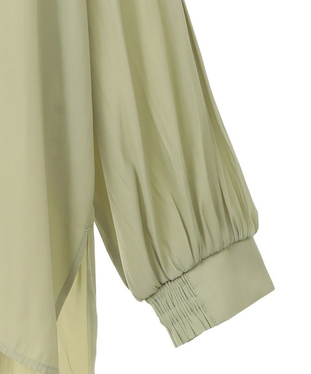 Green Parks サラフレブラウス（無地） Lime Green