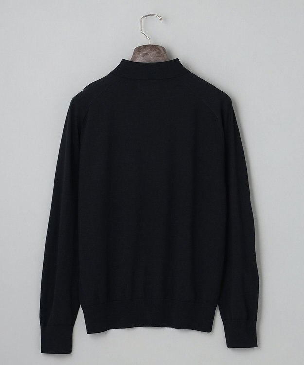 GOTAIRIKU ハイゲージ＿ニットポロ ブラック系