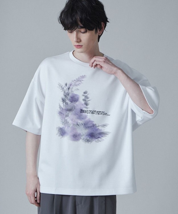 WEGO トロミドルマンフラワーモチーフT（S） 柄2