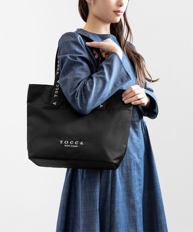 TOCCA 【WEB＆一部店舗限定】CIELO LOGO TOTE トートバッグ ブラック系