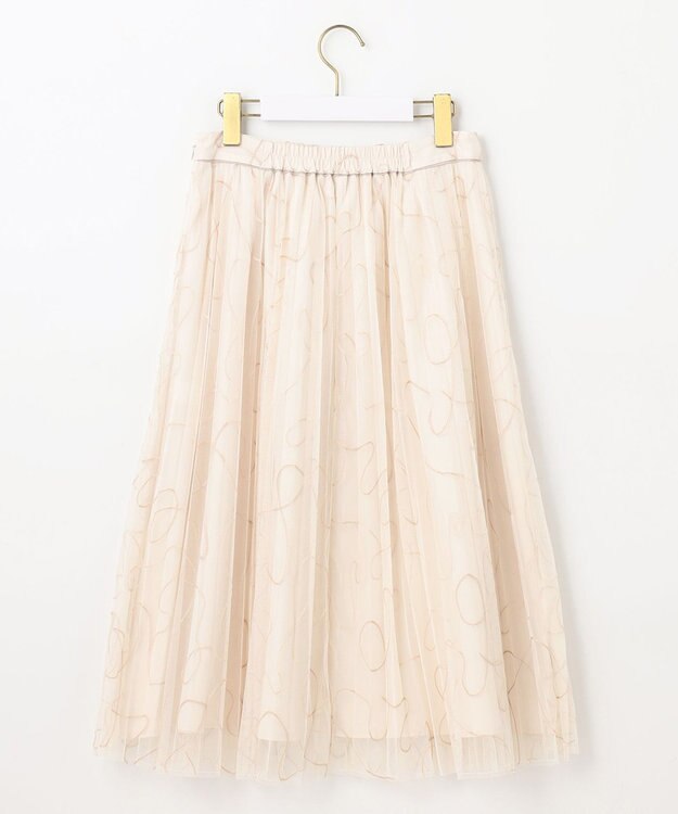 ANY SIS ラインアートプリーツ スカート アイボリー