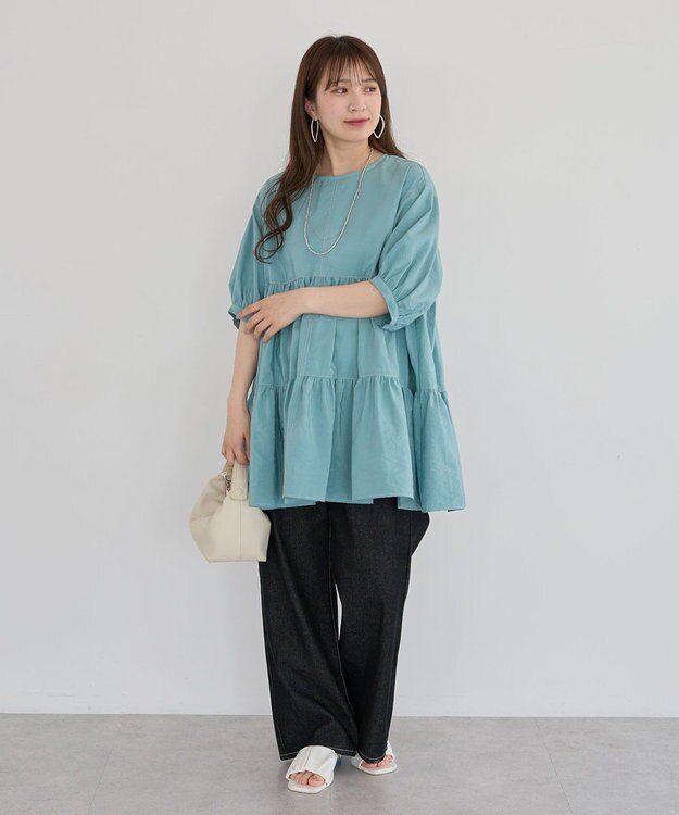 Green Parks ・ＥＬＥＮＣＡＲＥ　ＤＵＥ　ティアードチュニック Off White