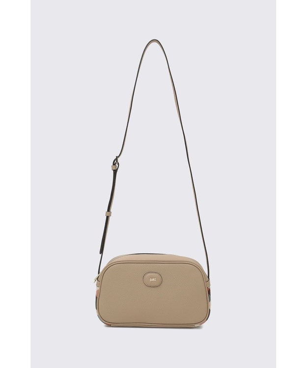 DAKS URBANカウレザー2WAYショルダーバッグ ベージュ