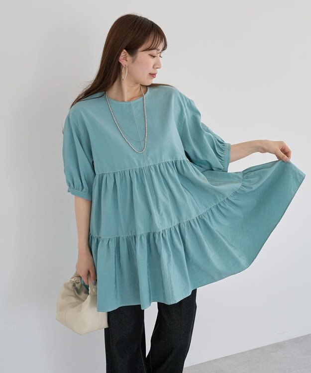 Green Parks ・ＥＬＥＮＣＡＲＥ　ＤＵＥ　ティアードチュニック Off White