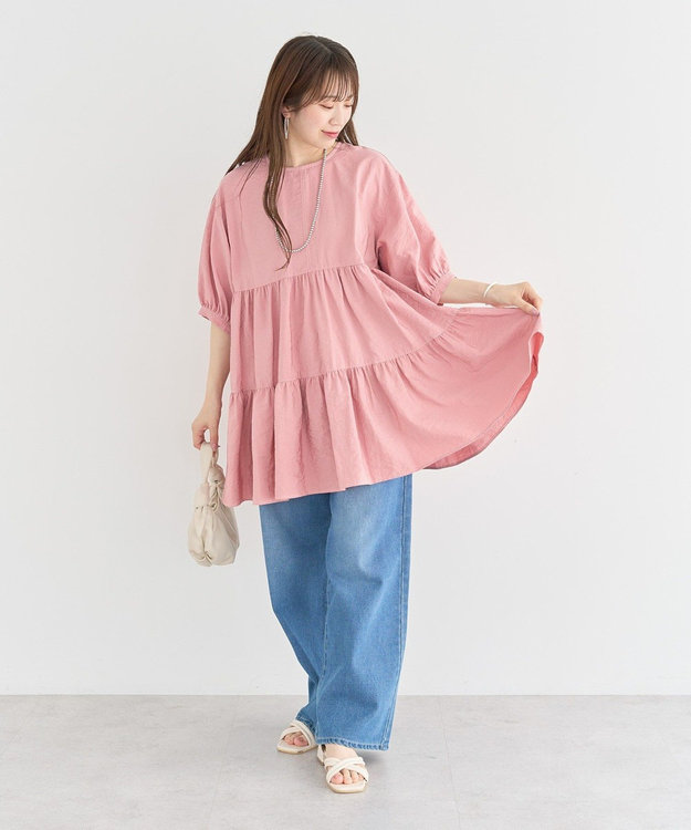 Green Parks ・ＥＬＥＮＣＡＲＥ　ＤＵＥ　ティアードチュニック Off White