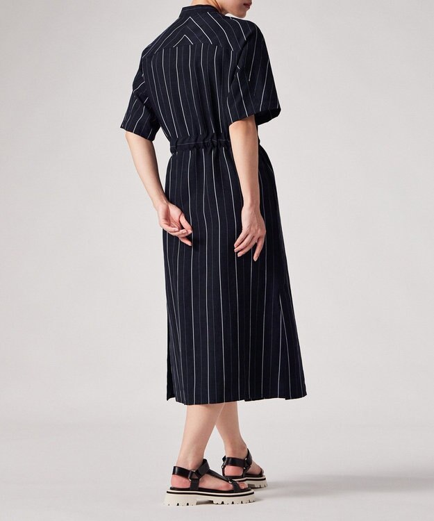 Paul Smith ストライプ シャツワンピース ネイビー
