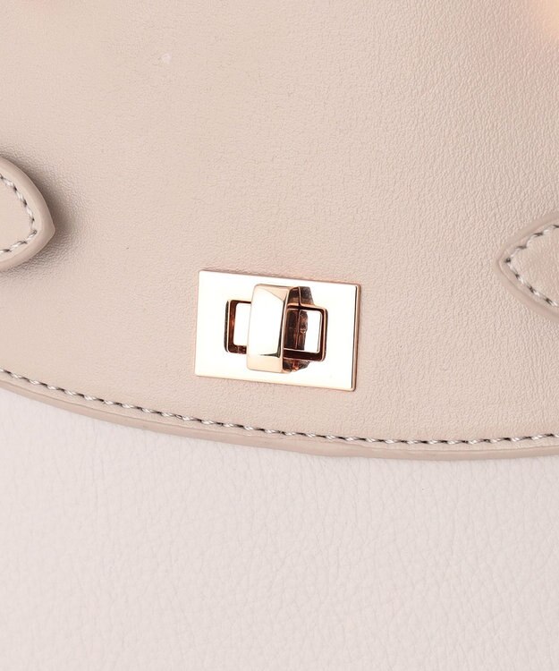 ANY SIS 【2WAY】サイドベルトブガッティ バッグ ベージュ