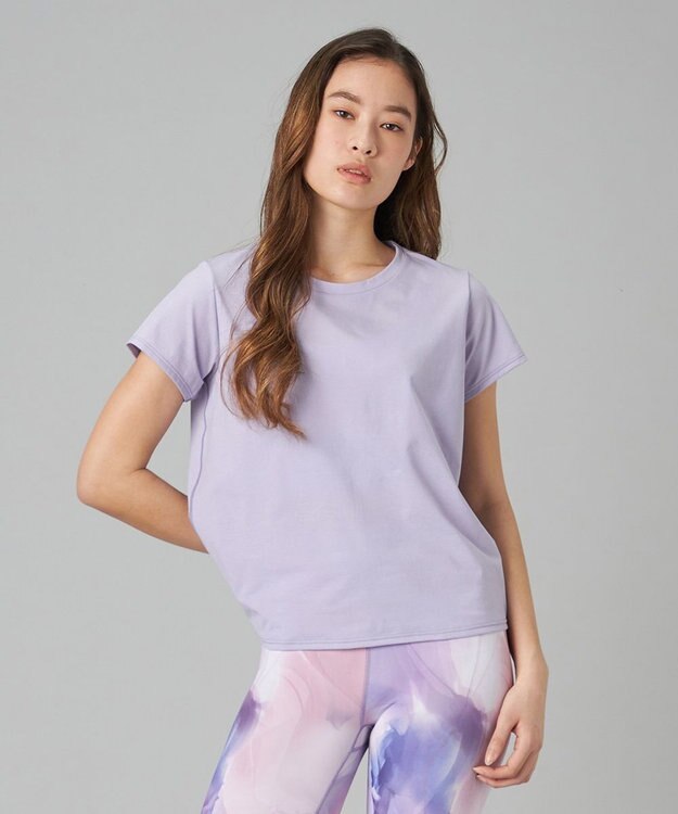 Chacott Chacott BALANCE EasyCare+Ｔシャツ モーブ