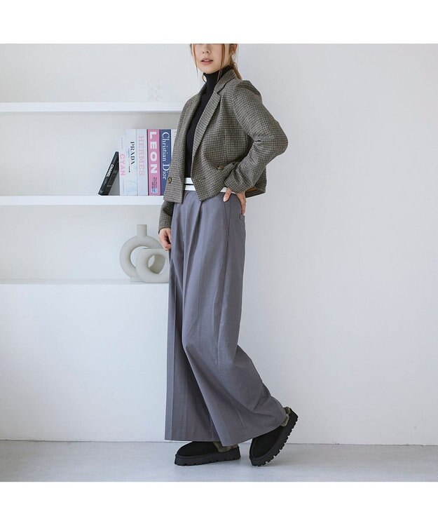 MODE ET JACOMO <carino>本革ムートンサボ ブラック