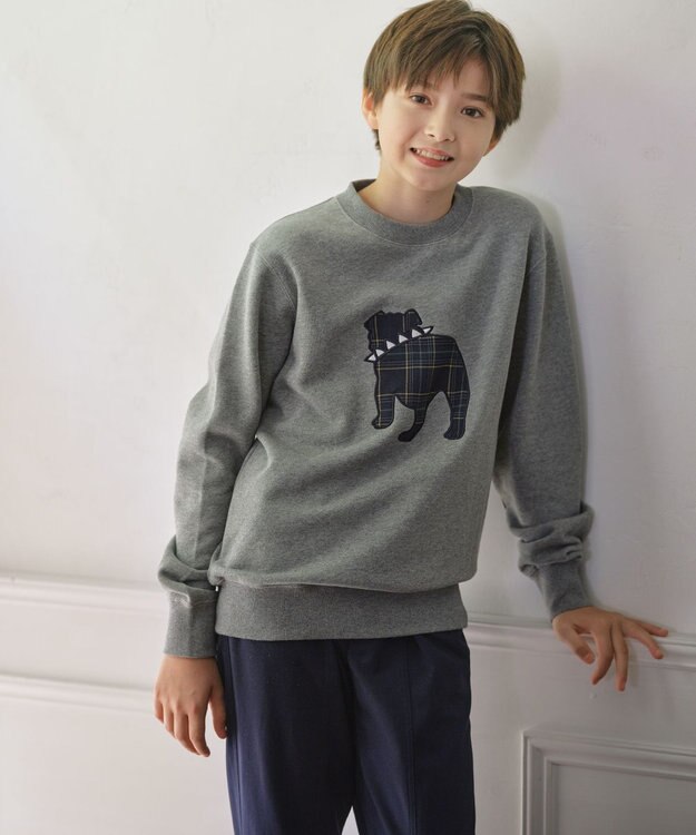 J.PRESS KIDS 【140-170cm】バックブル トレーナー グレー系