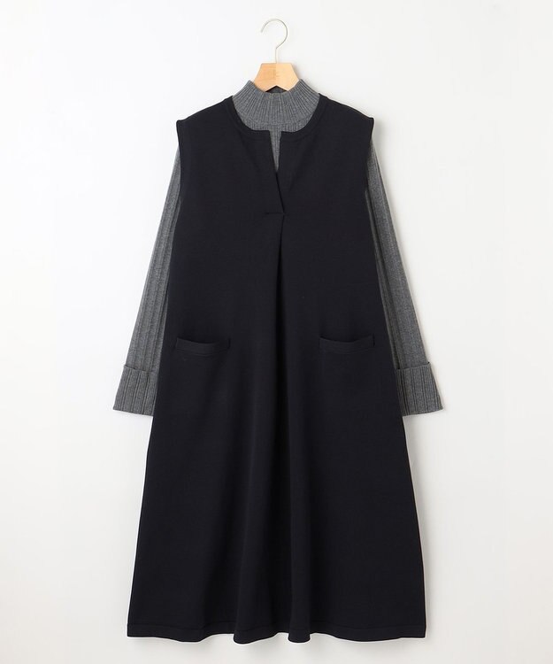 組曲 S 【WEB限定・2SET】ニットジャンスカセット ネイビー系×グレー系