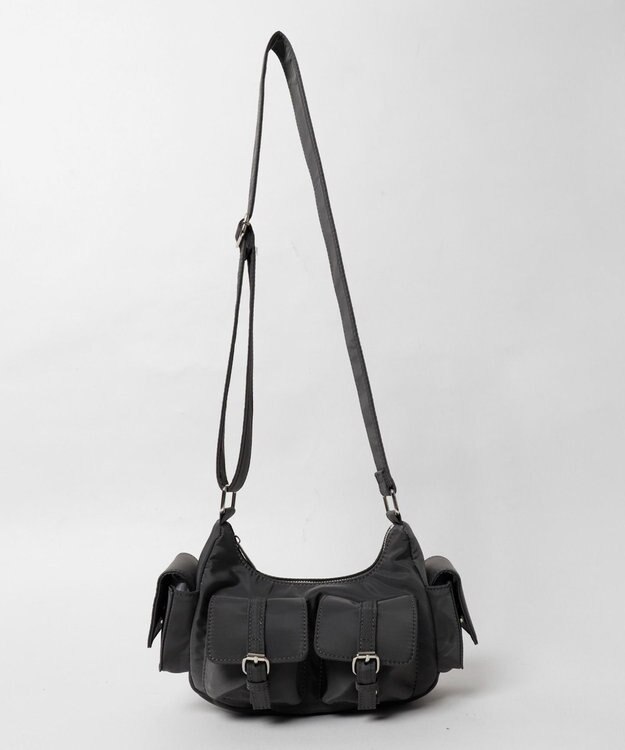 WEGO 金具デザインポケットショルダー ブラック