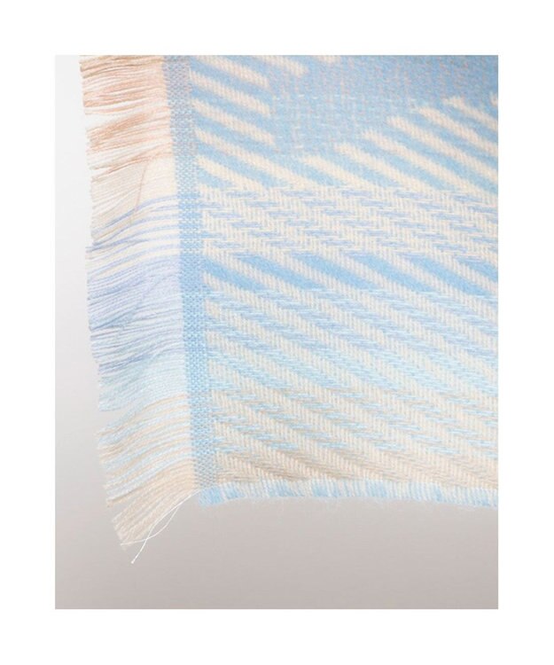 UNBILLION カシュネ cache nez / エッフェルチェックマフラー ライトブルー