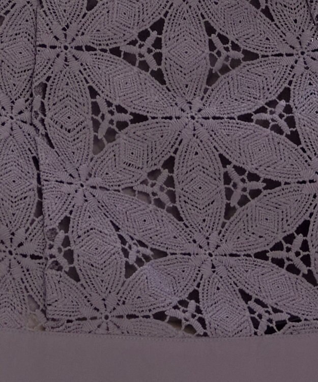 Tiaclasse L 【洗える】花柄レースマーメイドスカート モカ