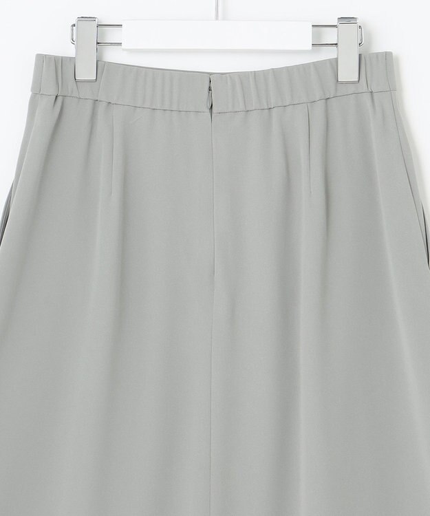 自由区 【XSサイズ～/洗える】ダブルフェイススーティング セミフレアスカート セージ