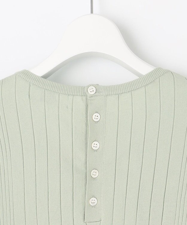 J.PRESS LADIES 【洗える】 PRINCESS クルーネック ニット ライトグリーン系