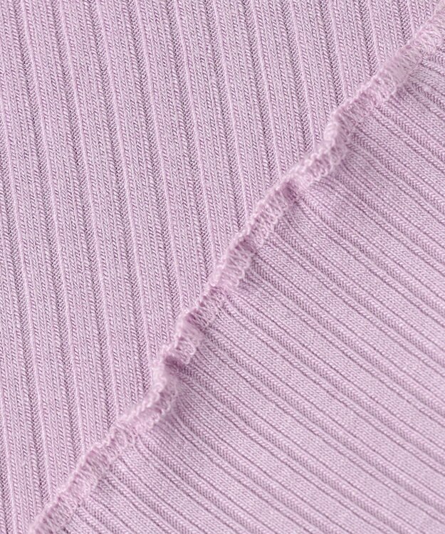 組曲 KIDS 【150-160cm】リブ・カットソーハオリ ラベンダー系