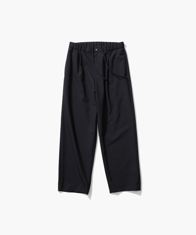 ATON 【26FW】WOOL TROPICAL | ルーズフィットパンツ - UNISEX BLACK