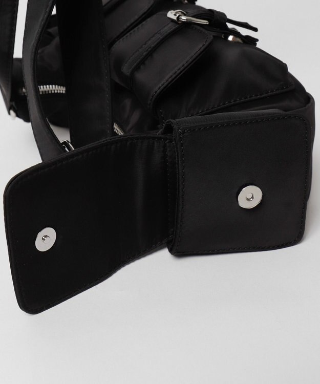 WEGO 金具デザインポケットショルダー ブラック