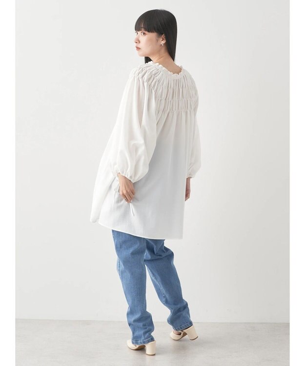 earth music&ecology シャーリングチュニック Off White