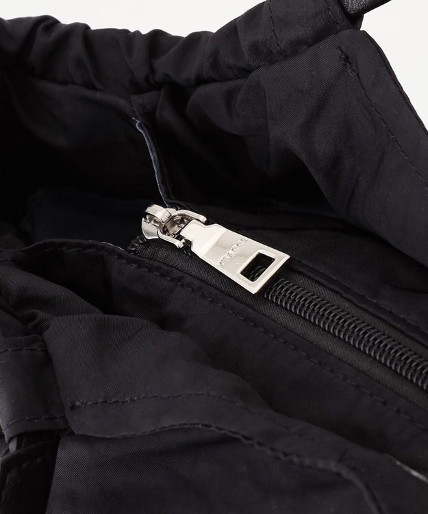 Y'SACCS 【Y’SACCS vous et】サイドギャザー2WAYトート Mサイズ ブラック