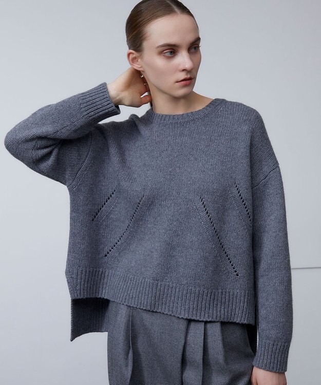 BEIGE， LIART / クルーネックニット M Gray