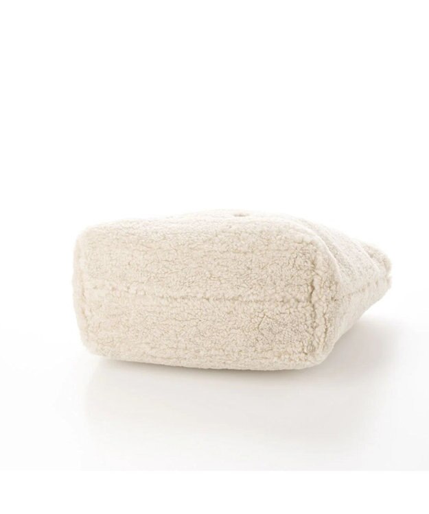 UNBILLION cachecache ドット刺繍ボアミニトートバッグ アイボリー