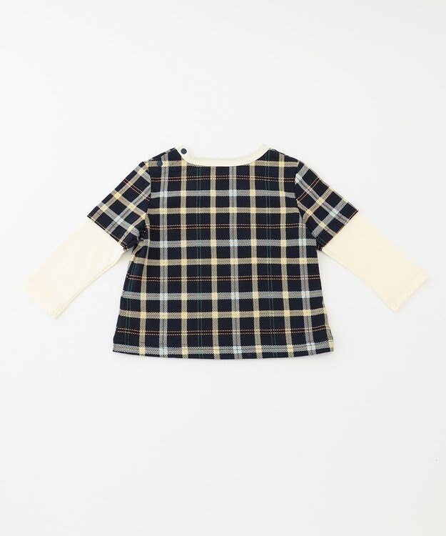 組曲 KIDS 【80-90cm】Check セットアップ ネイビー系5