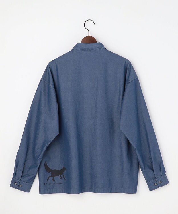 JOSEPH ABBOUD MOUNTAIN 【テーム ヤルヴィモチーフ/サスティナブル】　ビオグレース シャツ ネイビー系