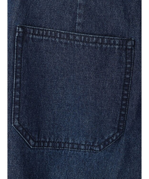 Green Parks ストレートタックデニムパンツ Blue