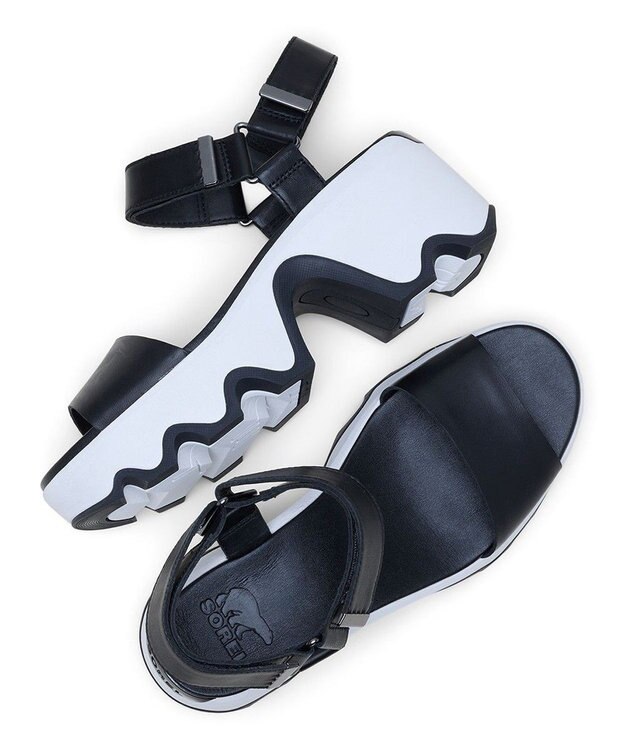 SOREL SOREL/ キネティック オーラ ワイストラップ /ソレル Black Sea Salt