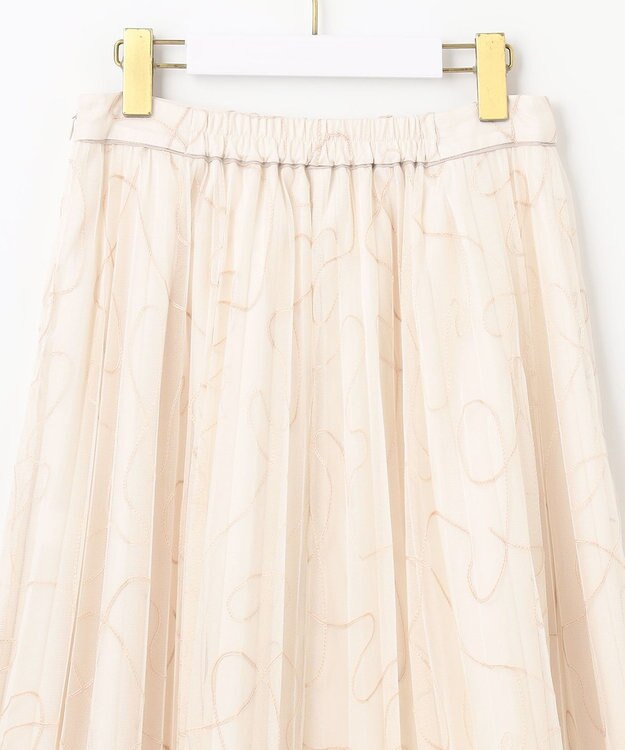 ANY SIS ラインアートプリーツ スカート アイボリー