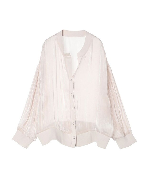 earth music&ecology シアーラメカーディガン Beige