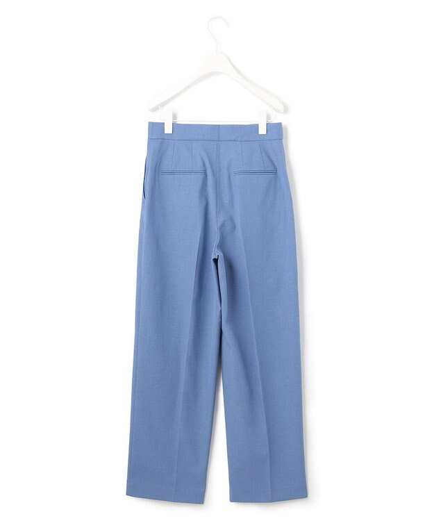 ICB 【洗える】 LooseWeave ワイドストレートパンツ スマルトブルー系