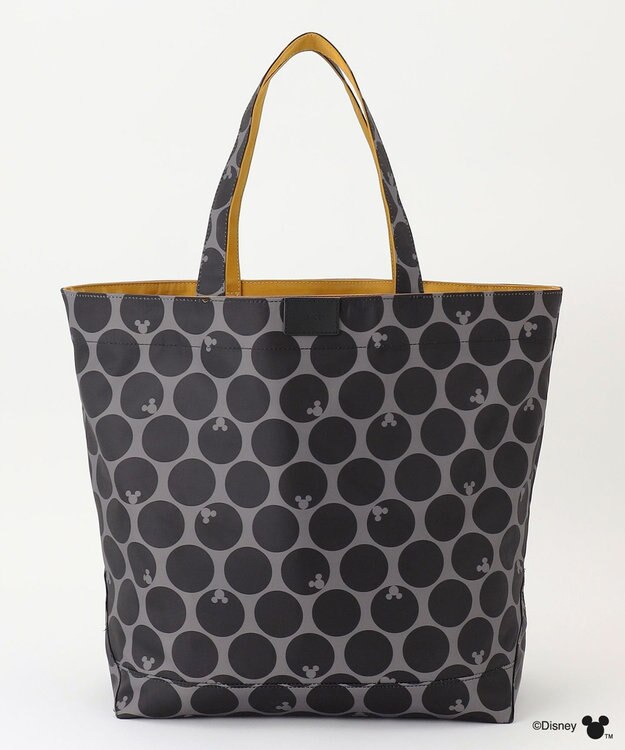 Y'SACCS 【Disney Collection】シルエットプリントトートバッグ　Lサイズ マスタード