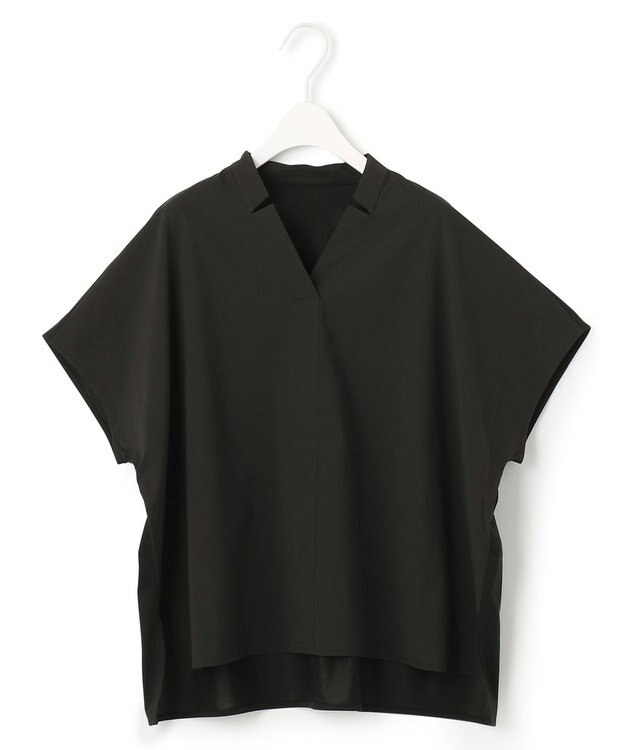 ICB L 【洗える】 タイプライタージャージーコンビ プルオーバー ブラック系