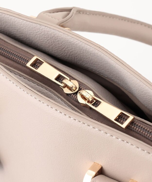 ANY SIS 【2WAY】サイドベルトブガッティ バッグ ベージュ