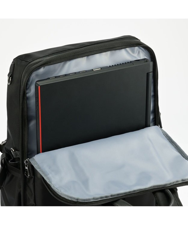 ACE BAGS & LUGGAGE W&.Day/Night リッカ2 スクエアリュック B4サイズ 15.6インチPC収納 19153 ダブルアンドデイナイト ブラック