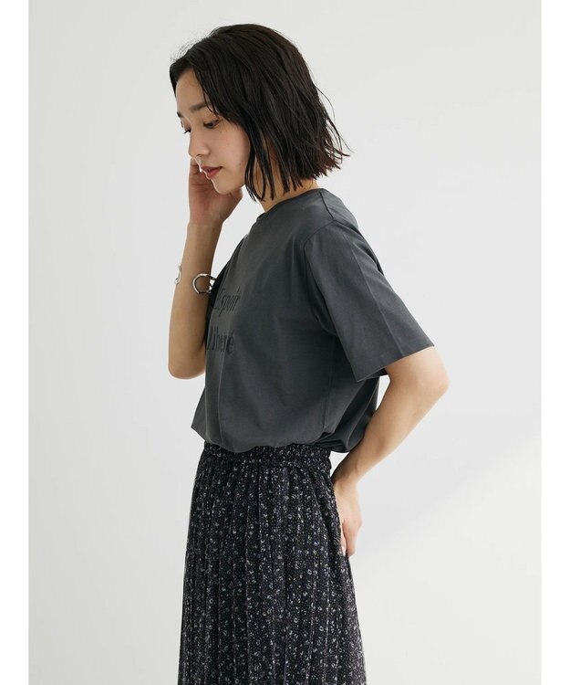 Green Parks フレンチロゴレギュラーＴシャツ Dark Gray