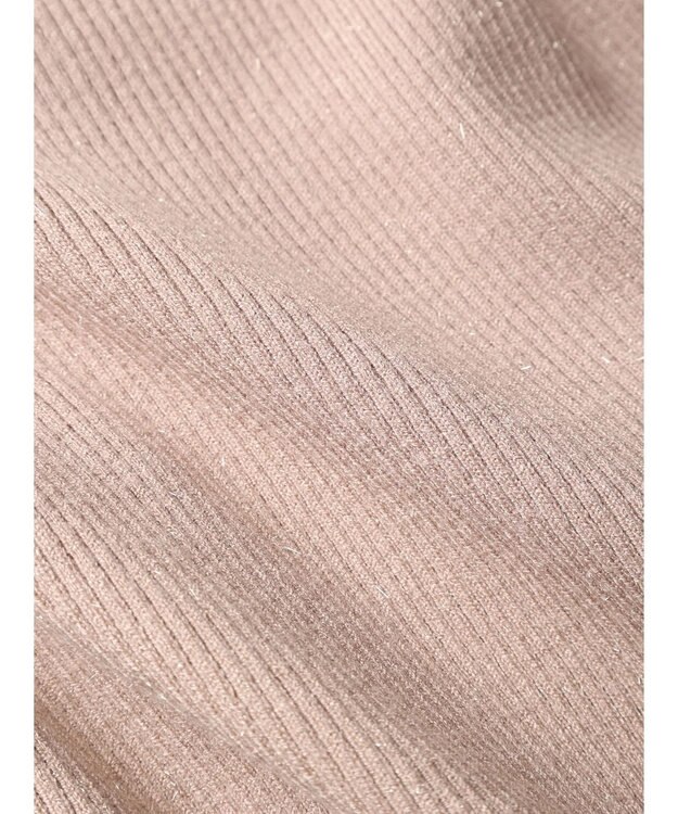 earth music&ecology ハイネックラメニットプルオーバー Mocha