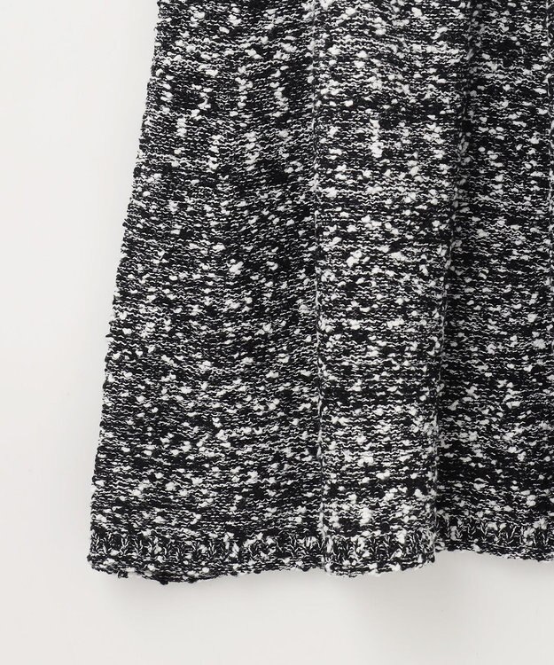 GRACE CONTINENTAL ネップツイードニットスカート ブラック